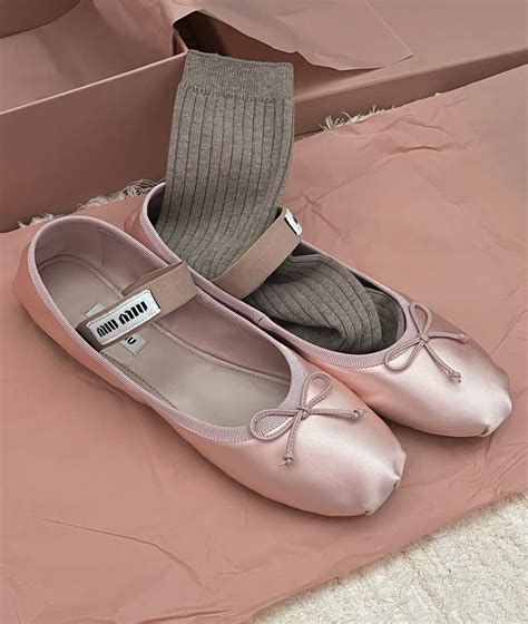 miu miu schuhe|miu miu ballet flats.